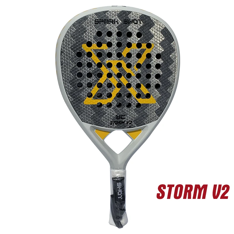 แร็คเก็ตพาเดลไฟเบอร์อลูม 24K LUXURY STORM V2